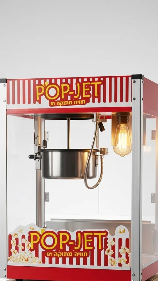 מכונת פופקורן תעשייתית 350 מנות בשעה pop-jet