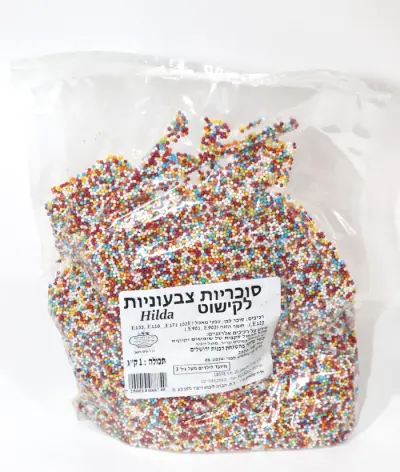 סוכריות צבעוניות לקישוט לעוגה 1 ק"ג לאירועים