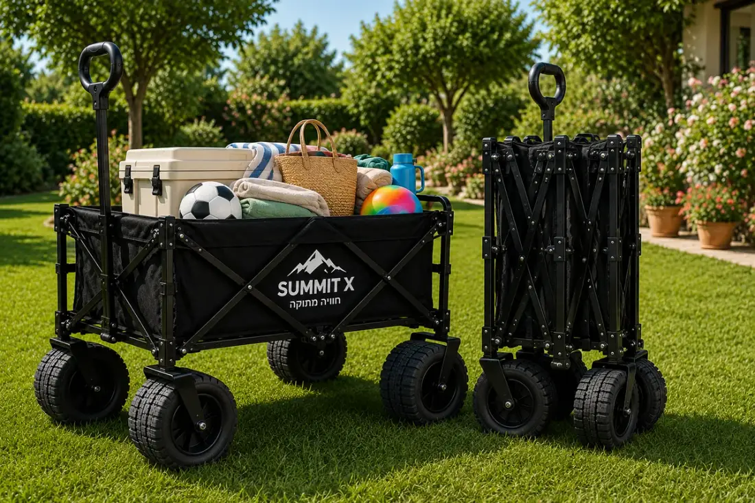 עגלת חוף SummitX ULTRA-PRO — עד 140 ק״ג — תמונה 3