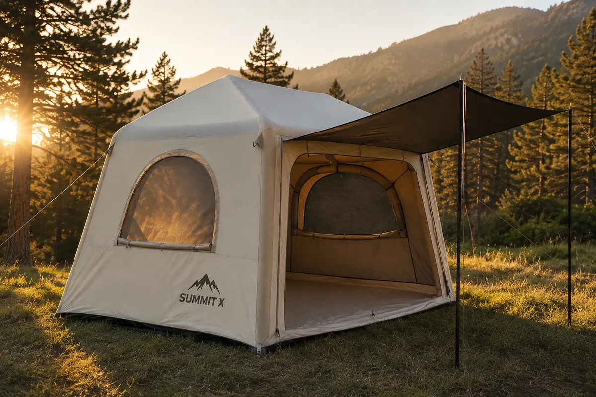 אוהל מתנפח SummitX — ללא צורך במוטות לאירועים